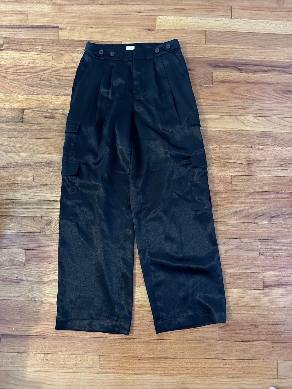a new day Black Wide-Leg Cargo Pants